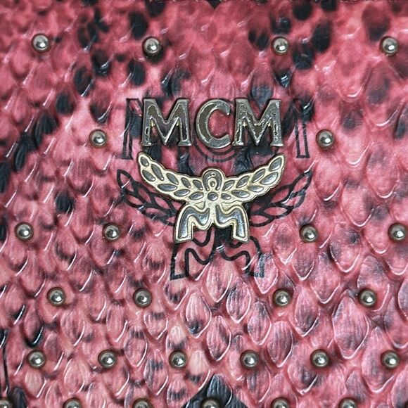 💯Authentic MCM Armour Visetos Monogram Studded Python🍀 - Picture 5 of 14